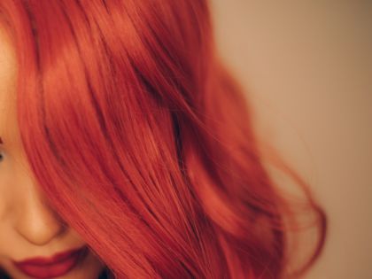 Woman with red hair