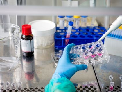 Scientist working in a lab